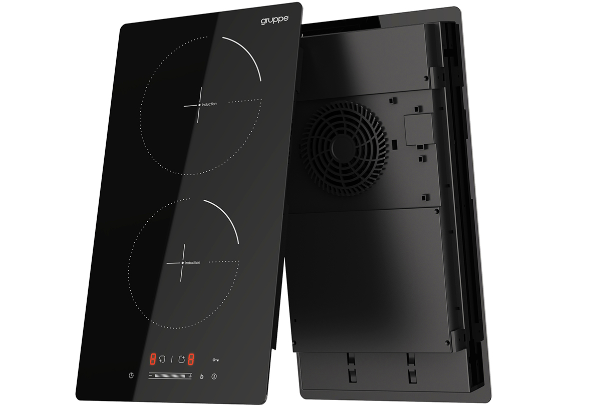 Παρουσιάζει το μπροστά και το πίσω μέρος της συσκευής